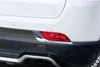 Pour Jeep Compass 2017 2018 couleur argent feu antibrouillard arrière garniture cadre lumineux garniture panneau de superposition Chrome accessoire de style de voiture