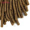 14 pollici Spring Twist Crochet Trecce Estensione dei capelli Ombre Bionda Rimbalzante Marley Twist Crochet Trecce Estensioni dei capelli Ombre Bionda libera la nave CNE