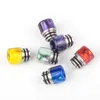 Best Drip Tip 510 Wide Bore SS + Epoxy Resin Colorful Mouthpiece For 510 Thread Smoking Accessories Falcon DHL Free