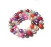 250pcs / lot verre rond perles en vrac pour bricolage artisanat bijoux cadeau 8mm mix couleurs mp5