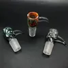 New Funnel Wig Wag Glass Bowl Design W/Bullhorn Handle With 14mm 18mm Male Glass Bowl Piece Smoking Accessories Bong Downstem Diffuser Bowls