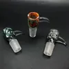 Nuevo embudo Wig Wag Glass Bowl Diseño con mango de megáfono con 14 mm 18 mm Macho Glass Bowl Pieza Accesorios para fumar Bong Downstem Difusor Bowls