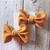 New Europe Neonate Big Bow Fermaglio per capelli Bambini Bowknot Barrette 2 pezzi Set Barrettes Accessorio per capelli per bambini 14942