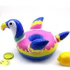 Schöne aufblasbare Cup Float Flamingo Cup Holder Untersetzer aufblasbare Getränkehalter Schwimmbad Luftmatratzen für Cup Party Supplies RRA2627