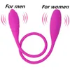 1pc Anal Vibrator för män Kvinnor Dubbelvibrator 7 Speed ​​G-Spot Vibrationsägg Uppladdningsbart Sex Produkt Vuxen Sexleksaker För Par S18101905