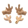 Massaggiagengive in legno di faggio Cactus Massaggiagengive a forma di animale Neonati Giocattoli per la dentizione Accessori per neonati per la realizzazione di collane per bambini