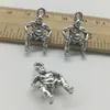 80 Uds. Colgantes de plata antigua de luchador de sumo, joyería DIY, collar, pulsera, pendientes, accesorios, 19*12mm, entrega de generación personalizada