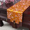 Fleurs de prunier élégantes Dîner Chemin de table Dernière nappe damassée chinoise Décoration de Noël de luxe Table à manger 250x34cm 300x34cm