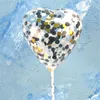 Valentine's day love heart Balloon Sequins bling cake balloons Festival Birthday Party Supplies decoration Wedding paillette Airballoon