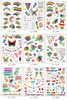 9style Disposable Waterproof Tattoo Sticker Body Art Temporary Tattoo Sticker Women Arm Face Forehead Colorful Tattoo Stickers DBC VT0716