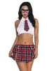 ヨーロッパとアメリカンスタイルのゲームユニフォームコスプレ学生服生徒の学校の女の子制服誘惑セクシーなランジェリー卸売セクシーなスカート