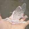 12 piezas de alta calidad europea colgante cristal acrílico pájaro colibrí antena de techo hogar boda etapa decoración adornos 236e