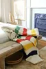 Striped wool blanket thickened blanket sofa cover bed Cashmere Crochet Soft Wool Scarf Shawl