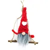 Peluche Gnomo Bambola Ciondolo natalizio Ornamenti a goccia Decorazioni natalizie per albero di Natale