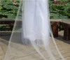 New High Quality Fashion Elegant White Ivory Chapel Length One Layer Alloy comb Pencil Edge Wedding Veil Meidingqianna Brand