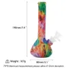 Pipa da 7,5 pollici Beaker bong pipa ad acqua Incandescente il bong in silicone scuro con ciotola di vetro vendita calda infrangibile