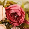 13 teste bouquet di peonia artificiale festa decorativa seta fiori finti peonie per la casa el decor fai da te decorazione di nozze ghirlanda1273A