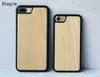 Luxe Retro Wood + Soft Rubber Telefoon Case voor iPhone 7 8 6 S Plus XS MAX XR Anti-Knock Mobile Cover Echte Houten Bamboe Cellphone Case