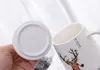 Creative Phnom Penh Ceramic Couple Cup European Marbled Mug Office Coffee Cup Couple Pair Cup Drinkware Cute MR &MRS Moose Wedding Favors