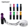 Toppuff Colorful Metal Hookah Ustnik Chicha Narguile Wskazówki ustach z Hang Lina Pasek Cachimba Shisha Akcesoria