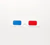 Hot Sale Universal Folded 3D Glasses Anaglyph Red / Blue Paper Cyan Movie 3D Virtual Video Dimensional Gratis frakt