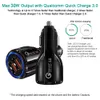 auf Lager Quick Charge 3.0 Kfz-Ladegerät für Handy-Doppel-Auto-Ladegerät Qualcomm Qc 3.0 Schnellladeadapter Mini-Auto-Ladegerät