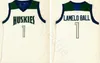 NCAA Chino Hills Huskies High School Lamelo # 1 Ball Jersey Home White Centred Lonzo # 2 Ball Basketball Jerseys Shirts Mix Order