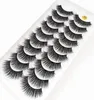 2019 Nya 10 par 100 Real Mink Eyelashes 3D Natural False Eyelashes Mink Lashes Soft Eyelash Extension Makeup Kit Cilios 1104066838