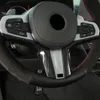 ملحقات السيارة لوحة القيادة غطاء لوحة الإطار ملصق التزيين ABS الكربون الديكور الداخلي لـ BMW X3 G01 X4 G02 2018-2020278S