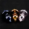 Färg Rök Tillbehör Glas Bubbla Carb Cap od 33mm för kvarts Banger Nail Hat Dome Terp Core Nails Bongs DAB Oil Rigs