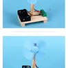Science experiment DIY making material small making small invention infrared remote control fan educational science toy