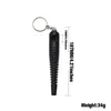 Nice Colorful Mini Aluminum Alloy Smoking Tube Easy Clean Portable Keychain Innovative Design Finger Key Ring High Quality Pipe DHL Free