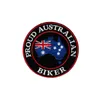 VENDITA CALDA ORGoglione Australian Biker ricamato in ferro ricamato in Iron su Cuci per motociclisti Spedizione gratuita