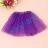 INS Summer Girls Tutu Skirt Summer Baby Plissado Gauzy Tutus Mini Bubble Skirts Solid Mesh Dresses Party Dance Ballet Dress Kids Cloth E3609