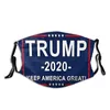Donald Trump gezichtsmasker Make America Great Again Amerikaans verkiezingsmasker Vervangbaar wasbaar filtermasker DDA60