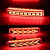 2st LED -reflektor för Nissan Kicks 2016 - 2020 Bil Bakljus bakre dimlampa Bumper Light Auto Bulb Brake Light