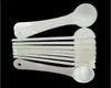 1G Professional Plastic 1 Gram Scoops Spoons For Food Milk Washing Powder Medcine White Measuring Spoons2503770