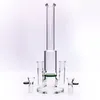 Twin joints glass bong hookahs water pipe honeycomb percolator bongs bubbler double 14mm joint dil rigs smoking pipes