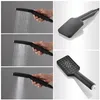 Preto Shower Set 20inches SPA Névoa Rainfall Shower Head Banho termostático LED Mixer Torneiras chuveiro teto