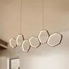 Minimalisme Moderne LED Pendentif Lumières pour Salle À Manger Cuisine Salon Blanc ou Café Couleur Suspension Suspension Suspension