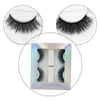 2Pairs 3D-faux mink hår Falska ögonfransar Naturliga / tjocka långa ögonfransar blandade Wispy Makeup Beauty Extension Tools