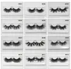 25 mm New 1 pair 3D mink eyelashes Private Label 100% real mink fur Handmade False eyelash crossing lashes individual strip thick lash