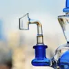 Bong Blue bubbler dab rigs pipe à eau verre fab oeuf recycleur tuyaux de plate-forme pétrolière avec percolateur 14mm banger joints tuyaux pour fumer barboteur