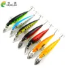 HENGJIA 50pcs leurres en plastique d'appâts durs Minnow 5.51 pouces/0.57 oz 14CM 16.2G 140mm leurres de pêche en aluminium languette de pêche