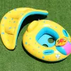 Bütün yaz bebek yüzme yüzüğü şişme yüzük ayarlanabilir güneşlik koltuk yüzme havuzu şamandıra yenidoğanları banyo daireflatabl240'lar