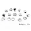 5 Set (15 stks / set) Bohemen Bloemen Kristal Crown Finger Band Ringen Set Trendy Silver Joint Knuckle Dames Sieraden Accessoires Geschenken