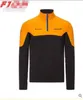 Eén polyester sneldrogend racepak sweatshirt met lange mouwen teampak 2020 McLaren MCL35 sweaterjas met de sam4425491