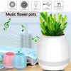 CKC 1 pc Vaso de Música Inteligente Sem Fio Bluetooth Speaker Música Potted Plantas Brinquedos Toque Planta Vasos de Flores instrumento Criativo Decor Cantar músicas