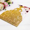 Nieuwe Collectie Goud Glitter Laser Cut Luxe Prinses Uitnodigingen Kaarten voor Verjaardag Sweet 15 Quinceanera, Sweet 16th Engagement Uitnodigingen