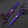 2pcs Japan 440c Hair Scissors for Hairdressers Barber Shop Supplies Titanium Professional Hairdressing Scissors for Cutting Hair222D